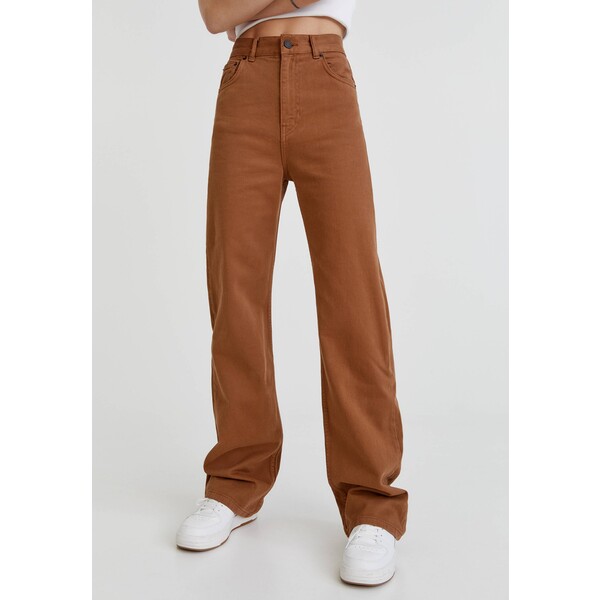 PULL&BEAR Spodnie materiałowe brown PUC21A0N4-O11