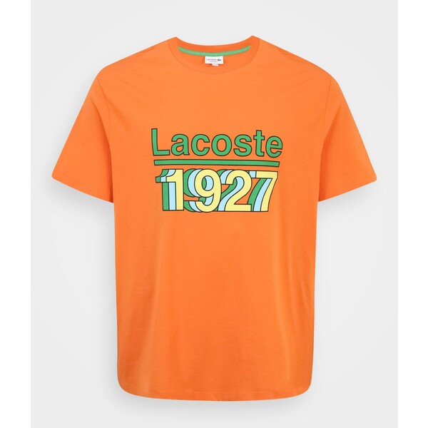 Lacoste PLUS T-shirt z nadrukiem fango LA222O06X-H11