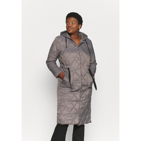 CAPSULE by Simply Be ADJUSTABLE QUILTED COAT Parka charcoal CAS21U01P-C11