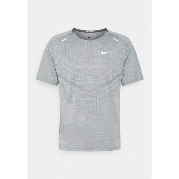 Nike Performance TECHKNIT ULTRA T-shirt z nadrukiem smoke grey/light smoke grey N1242D428-C11