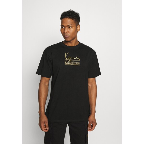 Karl Kani SIGNATURE TEE UNISEX T-shirt z nadrukiem black KK121002F-Q11