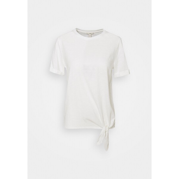 edc by Esprit TIE TEE T-shirt z nadrukiem off white ED121D1M8-A11