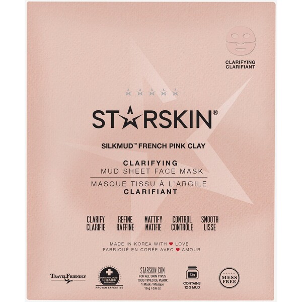 STARSKIN SILKMUD PINK CLAY SHEET MASK Maseczka - S2E31G00Q-S11
