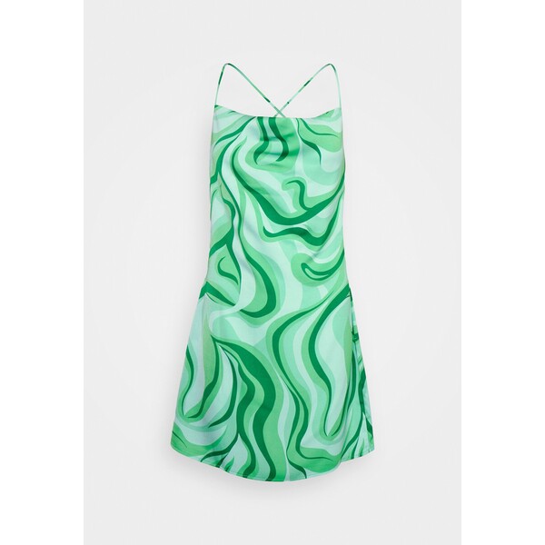 ONLY Petite ONLDAYA STRAP PRINT DRESS Sukienka koktajlowa marine green OP421C0DT-M11