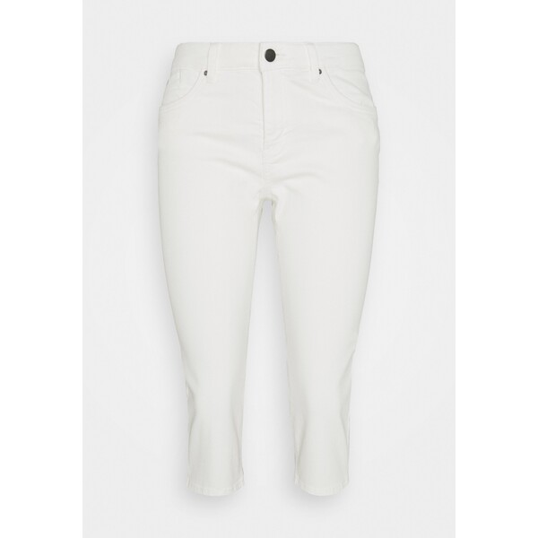 edc by Esprit SKINNY CAPRI Spodnie materiałowe white ED121A0GY-A11