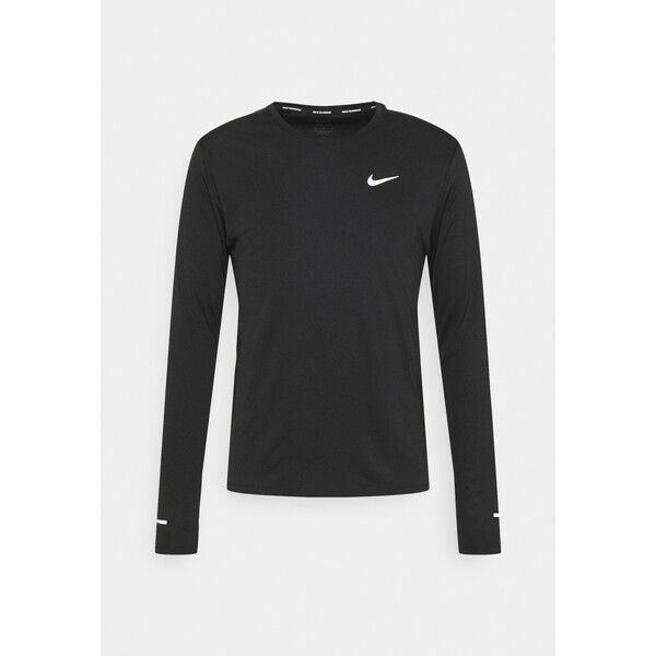 Nike Performance MILER Bluzka z długim rękawem black/silver N1242D44Z-Q11