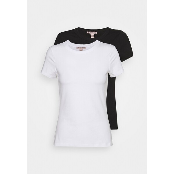 Anna Field 2 PACK T-shirt basic white/black AN621D0UR-A11