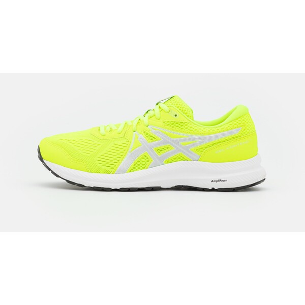 ASICS GEL CONTEND 7 Obuwie do biegania treningowe safety yellow/pure silver AS142A0SC-E11
