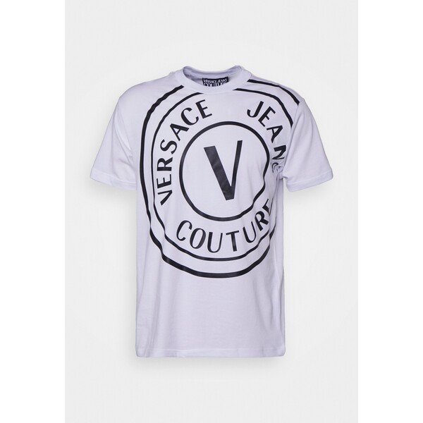 Versace Jeans Couture T-shirt z nadrukiem white VEI22O04Z-A11
