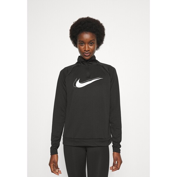 Nike Performance RUN Bluzka z długim rękawem black/white N1241G0B8-Q11