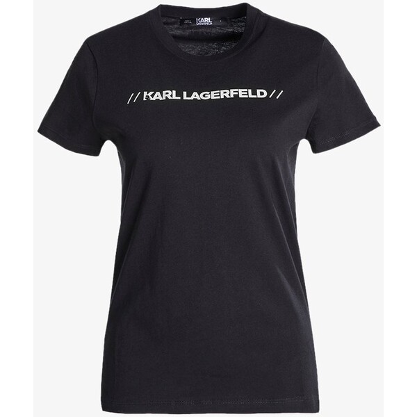 KARL LAGERFELD T-shirt z nadrukiem black ZZO12ZT30-Q00