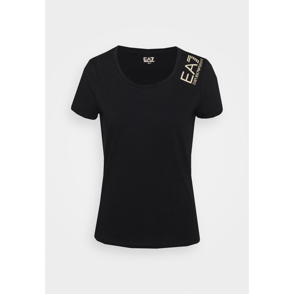 EA7 Emporio Armani T-shirt z nadrukiem black EA721D01H-Q11