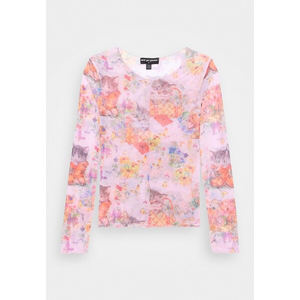 NEW girl ORDER SWEET TOP Bluzka z długim rękawem multi-coloured NEM21E00B-T11
