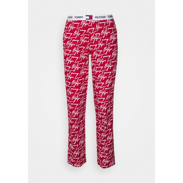 Tommy Hilfiger PANT PRINT Spodnie od piżamy primary red TO181O02Q-G11