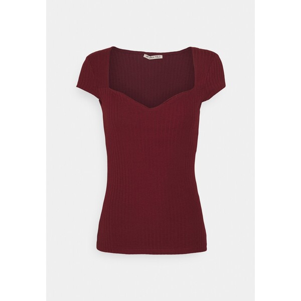 Anna Field T-shirt basic dark red AN621D10F-G11
