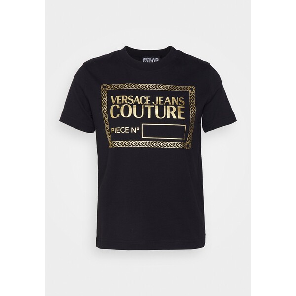 Versace Jeans Couture T-shirt z nadrukiem black VEI21D05C-Q11