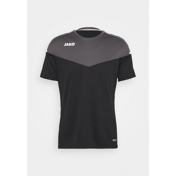 JAKO CHAMP T-shirt z nadrukiem schwarz/anthrazit J3242D00T-Q11