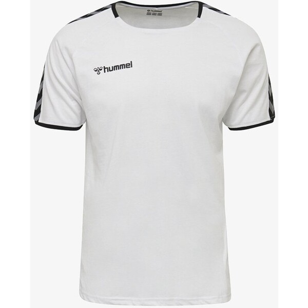 Hummel HMLAUTHENTIC T-shirt z nadrukiem white HU342D06R-A11