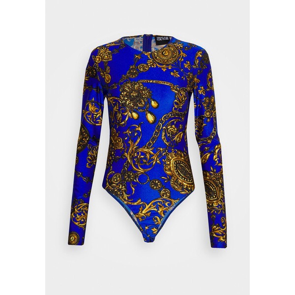 Versace Jeans Couture Bluzka z długim rękawem blue/gold VEI21E01G-K11