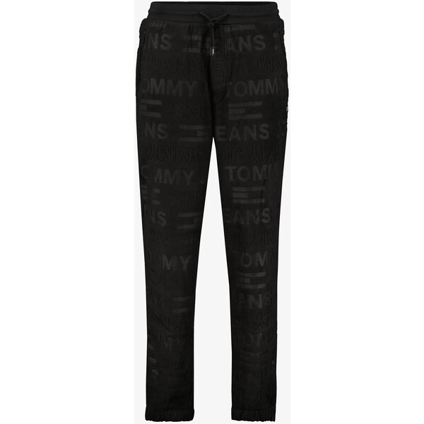 Tommy Jeans FLEECEHOSE Spodnie treningowe schwarz TOB22E03K-Q11