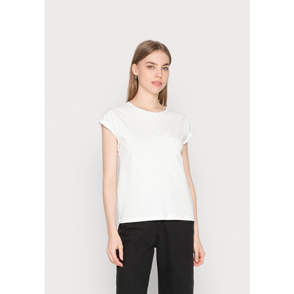 b.young SAMIA FAIR T-shirt z nadrukiem off white BY221D06F-A11