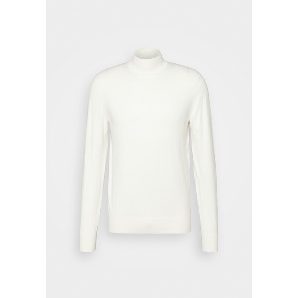 Calvin Klein MOCK NECK Sweter egret 6CA22Q035-A11