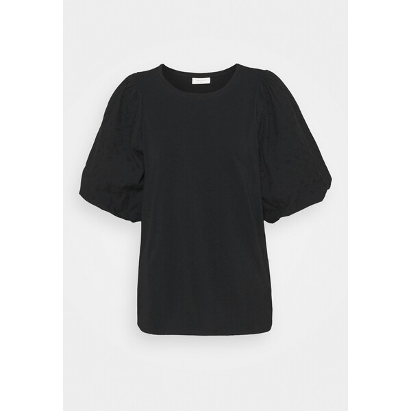 Freequent VISTA TEE BALLOON T-shirt z nadrukiem black F0821D00S-Q11