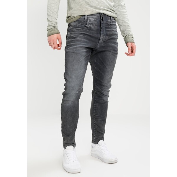 G-Star D-STAQ 3D SUPER SLIM Jeansy Skinny Fit loomer grey rop superstretch GS122G0CO-C11