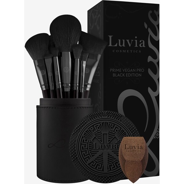 Luvia Cosmetics PRIME VEGAN PRO BLACK EDITION Zestaw pędzli do makijażu - LUI34J002-S11