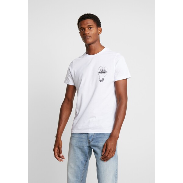 Pier One T-shirt z nadrukiem white PI922O0CI-A11