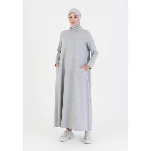 Modanisa Długa sukienka gray MHR21C009-C11