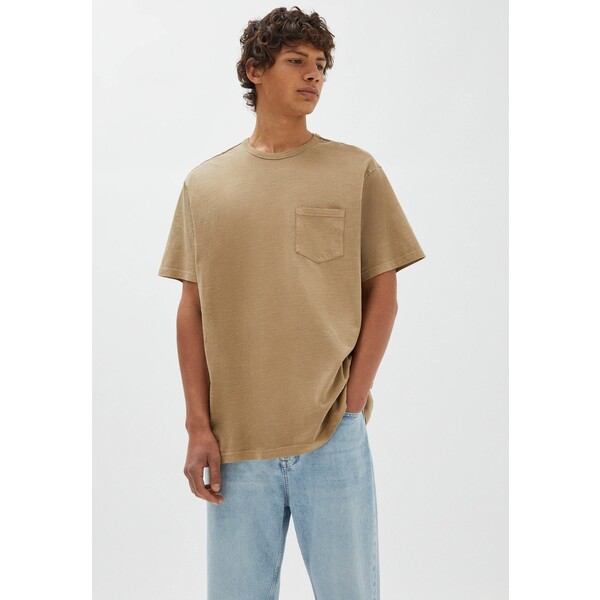 PULL&BEAR T-shirt basic camel PUC22O17A-B11