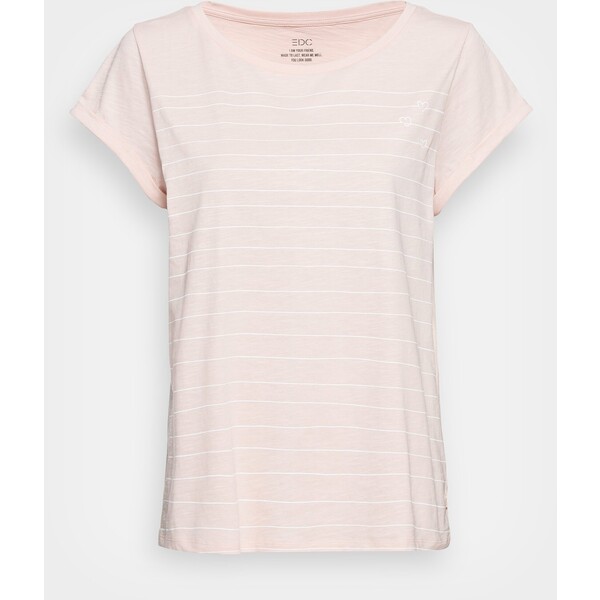 edc by Esprit VALENTINE T-shirt z nadrukiem dusty nude ED121D1NZ-B11