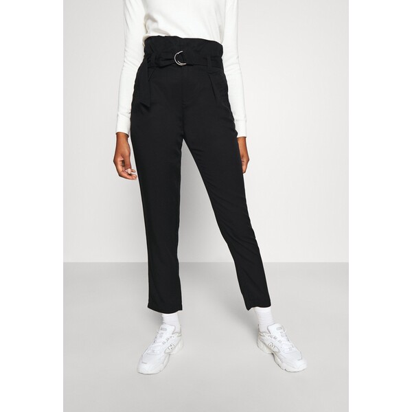 Tommy Jeans PAPERBAG Spodnie materiałowe black TOB21A014-Q11