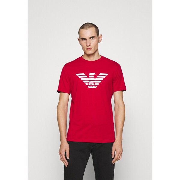 Emporio Armani T-shirt z nadrukiem rosso EA822O049-G11