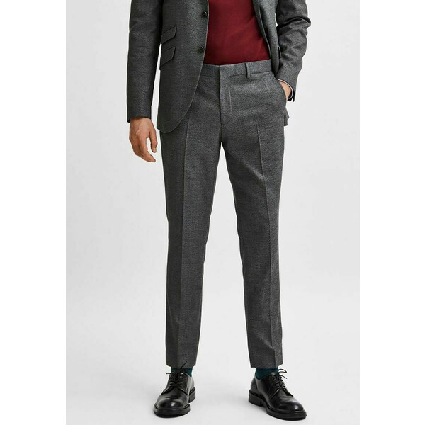 Selected Homme ELEGANTE Spodnie garniturowe grey SE622E0J2-C11
