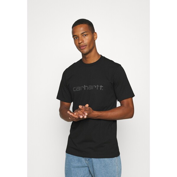 Carhartt WIP SCRIPT T-shirt z nadrukiem black/grey C1422O0CG-Q12