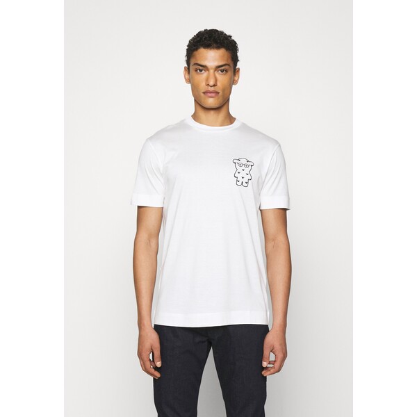 Emporio Armani T-shirt z nadrukiem bianco EA822O04W-A11