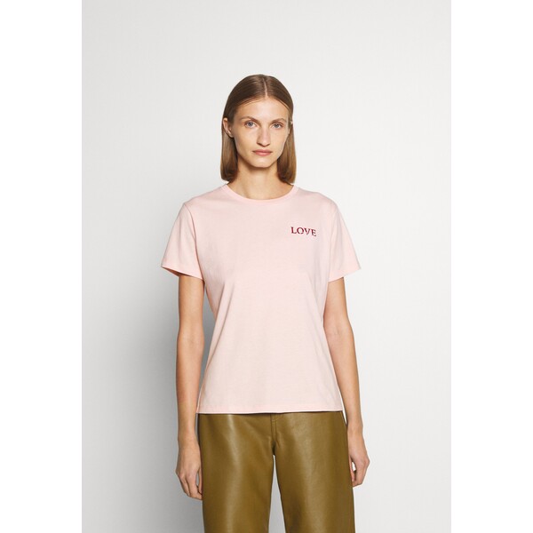 HUGO THE REGULAR TEE T-shirt basic light/pastel pink HU721D07O-J11