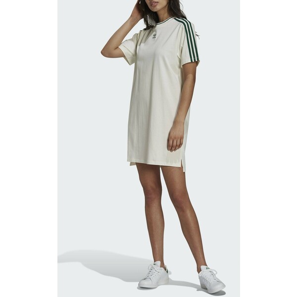 adidas Originals TENNIS LUXE DRESS ORIGINALS Sukienka z dżerseju off white AD121C079-A11