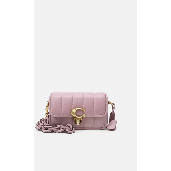 Coach QUILTIES STUDIO SHOULDER WITH CHAIN AND SOLID Torebka ice purple COH51H0HG-I11