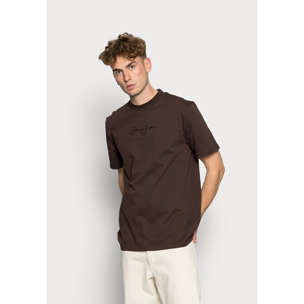 Sean John CLASSIC LOGO ESSENTIAL TEE T-shirt basic dark brown S5E22O008-O11