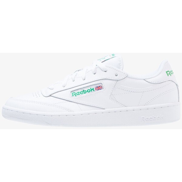 Reebok Classic CLUB C 85 LEATHER UPPER SHOES Sneakersy niskie white/green RE015B00G-A12