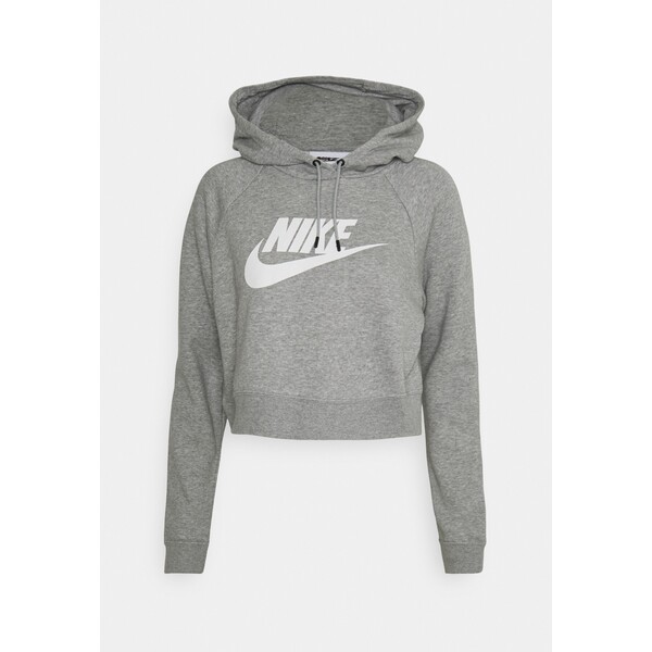 Nike Sportswear CROP Bluza grey heather/white NI121J0IO-C11