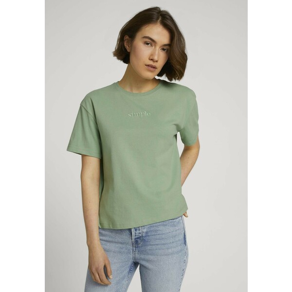 TOM TAILOR DENIM T-shirt basic light mint green TO721D0Y3-M11
