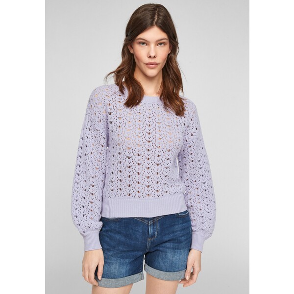 QS by s.Oliver MET AJOURMOTIEF Sweter lilac QS121I0GQ-G11