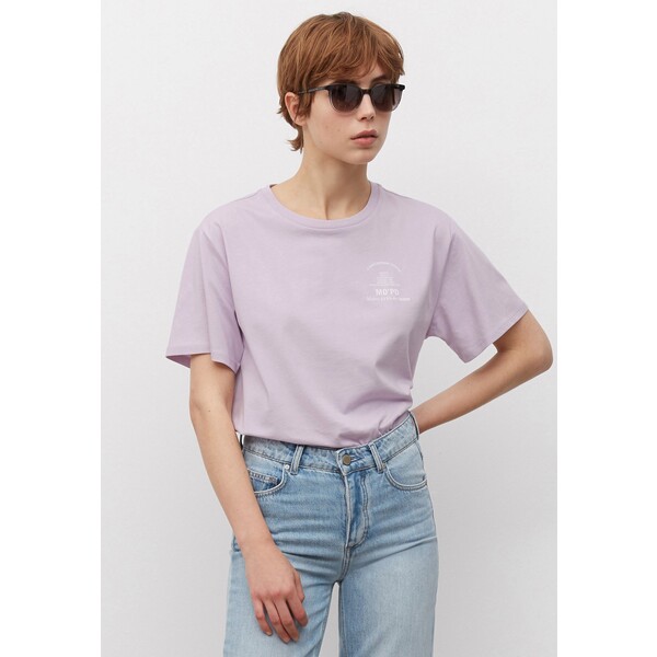 Marc O'Polo DENIM T-shirt z nadrukiem soft lilac OP521D09N-I11