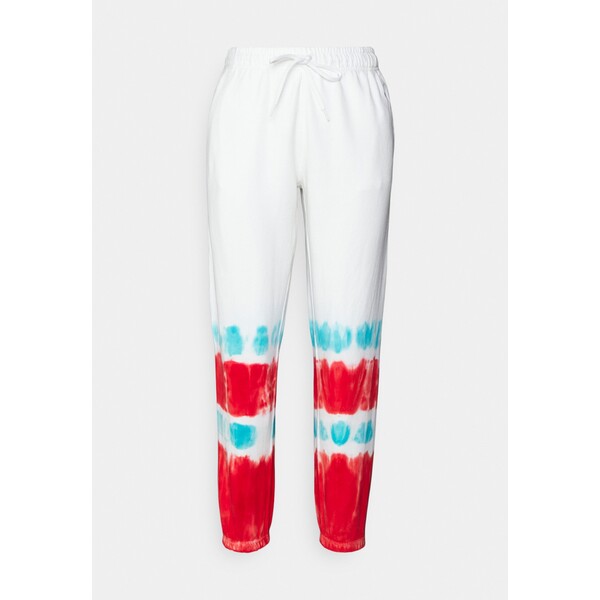 Polo Ralph Lauren TIE-DYE FRENCH TERRY JOGGER Spodnie treningowe white/red PO221A04G-G11