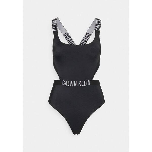 Calvin Klein Swimwear CUT OUT ONE PIECE Kostium kąpielowy black C1781G01Y-Q11