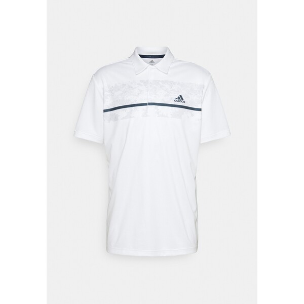 adidas Golf CHEST PRINT Koszulka polo white TA442D03L-A11